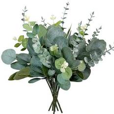15/30pcs 3 Kinds Mixed Artificial Eucalyptus Leaves Stems Bulk Fake Silver Dollar Eucalyptus Greenery Decoration Faux Eucalyptus Plant Branches For Wedding Floral Centerpiece Flower Arrangement Gifts Birthday Graduation Green