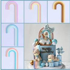 Cake Decorations Shein Boho Rainbow Topper Soft Gel Cake Decoration