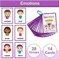 Activity Books on sale Shein 28 Groups My Emotion Feeling English Flash Cards