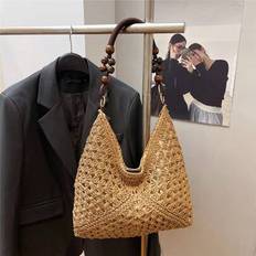 Straw shoulder bag Shein Large Capacity Portable Woven Straw Shoulder Bag - Medium
