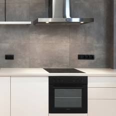Induktionsherde Telefunken ECH65A-B2 Einbauherd Set Backofen Grill Umluft