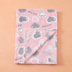 Pink Baby Blankets Shein Newborn Baby Boys Girls Plush Blankets