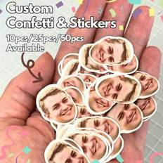 Garlands & Confetti on sale Shein Face Confetti Glossy Finish Adjustable Adhesive