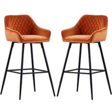 Shein Set Of 1 2 3 4 Barstools Suede Velvet Seat Bar Stool
