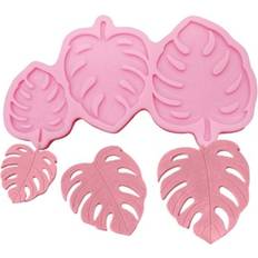 Pink Casting Shein Tropical Leaf Design Silicone Mold