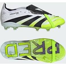 White Football Shoes Children's Shoes adidas Predator Elite Fold-Over Tongue Firm Ground Boots Kids - Cloud White