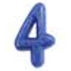 Blue Cake Candles Anniversary House Blue Glitter Number 4 Candle Number