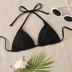 Bikini Tops Shein Summer Beach Halter Triangle Bikini Top