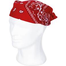 Bandana Cotton Lightweight Print Outdoor Mask - Red/White