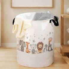 Shein Foldable Round Storage Basket With Handles