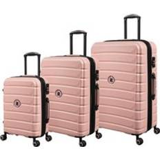IT Luggage Hard Suitcase Sets IT Luggage Set of Three Divert Hard Shell Suitcases Rose