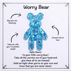 Fidget Toys on sale Shein 5pcs Blue Pocket Bear Hug Gifts