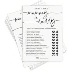 Drinking Games Shein 20pcs Baby Shower Game Cards