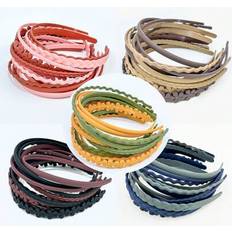 Headbands Children's Clothing Shein Toddler Kids Plain Color Mixed Style Thin Braided Flower Hairbands - Multicolor