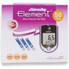 Test Strips For Glucometer Element 50 Blood Glucose Test Strips 50 Pack