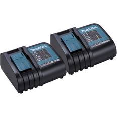 Makita Batteries & Chargers Makita Dual Charger Pack DC18SD x2 18v Battery Charger 30 Minutes 240V