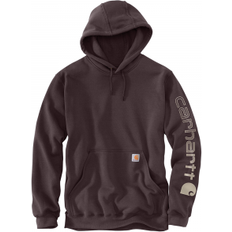 Carhartt Logo Hoodie - Dark Brown