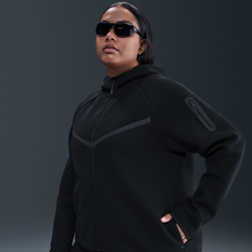 Nike Tech Fleece Windrunner Hættetrøje Med Lynlås - Sort