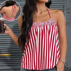 Stripes Tank Tops Shein Women Striped Halter Tank Top - Summer