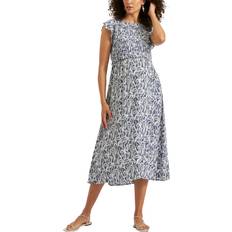 Ripe Maternity Edie Print Nursing Dress Indigo White