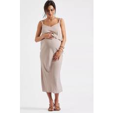 Ripe Maternity Rose Alma Nursing Slip Dress Sand
