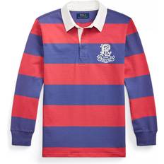 Ralph Lauren Shirts Children's Clothing Ralph Lauren Kids Cotton Long Sleeved Rugby Shirt - Blue/Red