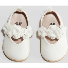 White Ballerinas Children's Shoes H&M Appliquéd Ballet Pumps - White
