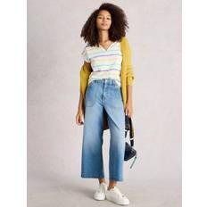 White Stuff Nelly Notch Stripe Neck T-Shirt -