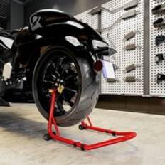 Motorcycle Kickstand Pads Homcom Motorcycle Rear Wheel Stand 544kg - Red