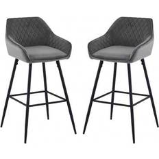Shein Set Of 1 2 3 4 Barstools Suede Velvet Seat Bar Stool