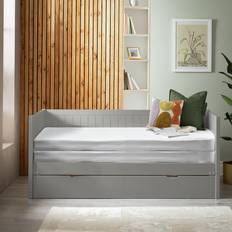 90cm Frame Beds Habitat Axel Trundle Day with 1 Drawer Grey Frame Bed