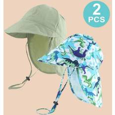 Polyester Bucket Hats Children's Clothing Shein 2-Piece Kids Cartoon Print Quick-Dry Bucket Hat Scarf Set - Spring Su