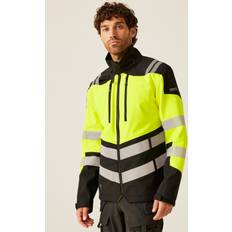 Hi-Vis X Pro 3 Layer Softshell Jacket - Jet Black