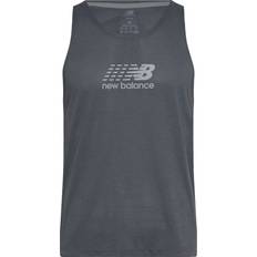 New Balance Linnen New Balance Athletics Reflective Graphic Singlet - Grå