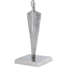 Aluminium Figurines Home Aluminium Sculpture 29 cm Nickel Metallic Figurine