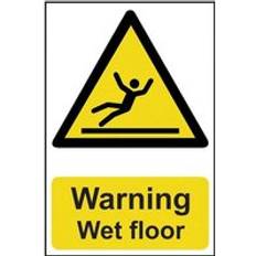 Scan Warning Wet Floor Pvc Sign 200 x 300 mm