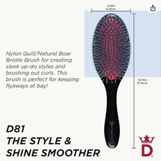 Denman Hair Brushes Denman Style Shine Smoother Hairbrush with Nylon