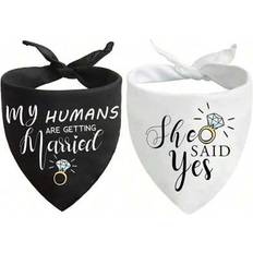 My Humans Are Getting Married Dog Bandana Set