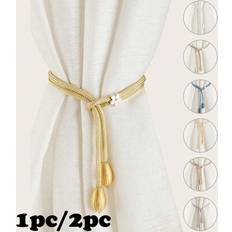 Curtains & Accessories Shein Olive Pendant Curtain Tieback 1pc 2pcs
