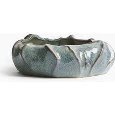 Turquoise Serving Bowls H&M Large Stoneware Turquoise Serving Bowl