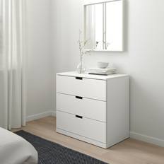 IKEA Nordli 3 Skuffer Hvid 80x76 cm Kommode