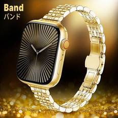 Shein Narrow Women's Gold Metal Apple Watch Band