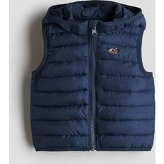 Padded Vests H&M Baby Puffer Gilet - Navy Blue