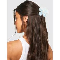 Hair Products boohoo Womens Contrast Detail Flower Claw Clip Blue