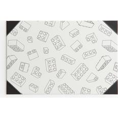 White Desk Mats H&M Patterned Desk Pad White LEGO
