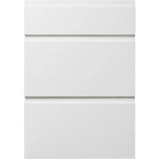 GoodHome Garcinia Gloss White 3 Drawer Front Pack