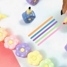 Shein Cute Flower Design Highlighter Pen Set