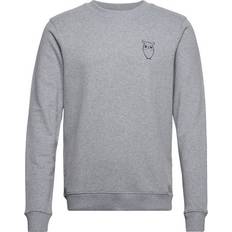 Knowledge Cotton Apparel Tröjor Knowledge Cotton Apparel Small Owl Chest Print Sweat - Grå
