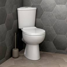 Bathroom Close Coupled Corner Toilet WC Pan