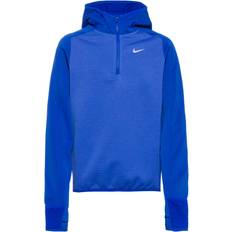 Lynlås Hoodies Nike Therma-FIT Trøje Med 1/4 Lynlås Til Større Børn - Blå